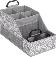 FLYBOX Car Seat Organizer Backseat Car Organizer with 12 Storages Compartments, 2 Metal Cup Holders, Storage Box for Front Back Passenger Between Behind Middle Seats for Trunk Van