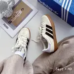 正品ADIDAS ΟRIGINаLS GAZELLE 米白 白黑 撕撕樂 生膠底 太極 IG3677