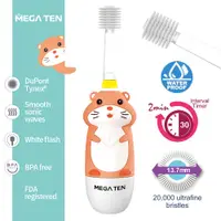 在飛比找PChome24h購物優惠-Mega Ten 360度幼童電動牙刷-哈姆太郎