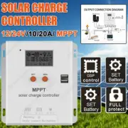 10A 20A 12V 24V Auto Solar Controller Power System Charge&Discharge Regulator