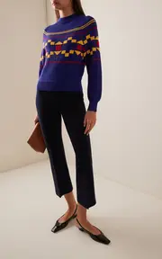 [High Sport] Lara Fair Isle Knit Cotton Sweater