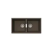 New Nano Graphite Kitchen Sink Abey N200US SOHO Double Bowl Undermount Stone