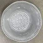 Boho Living Grey Medallion Hobnail Edge MELAMINE Cereal Bowls Set Of 4