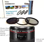 VIVITAR Filter Kit ND8+UV+CPL for Canon Macro Lens EF 100mm F/2.8L IS USM