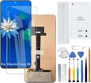 H&LYCYJ Display Screen for Xiaomi Poco X6 TFT 23122PCD1G 23122PCD1I LCD Screen Replacement Assembly with Kit (Without Fingerprints)
