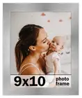 9x10 Frame Stainless Steel Silver Picture Frame Photo Frame UV Acrylic Acid Free