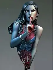 1/12 Red Girl Bust Fantasy Woman Figure Historical Resin Resin Kit Unpainted Unassambled Miniature Model