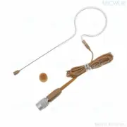 Tan Single Headset Microphone For Audio-Technica Wireless BodyPack ATW