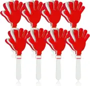 8Pcs Jumbo 7.5 Inch Hand Clappers Noise Makers Giant Large Plastic Noisemakers f