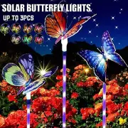 LED Solar Powered Butterfly Fairy Lights Outdoor Garden Party String Light Decor