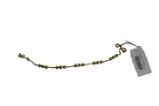 J. Crew Beaded Adjustable Bracelet Shiny Matte Gold Plated Brass 7" + 1"
