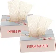 Outanaya End Wraps Hair Perm Paper 400pcs Set of Perm End Papers Hair Wrapping Tissue Moderate Thickness Hairdressing Perm Paper for Home Salon Use