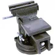 4 In. Heavy-Duty Bench Vise with 360 Degree Swivel Base Large Built-in Anvil