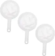 GAOHOU 3PCS Aquarium Baby Brine Shrimp Collector Net, 80/120/200 Mesh, White, Fishing Net, Compact, PP Material