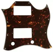 Custom For US Gibson SG Standard Style Guitar Pickguard,4 Ply Brown Tortoise