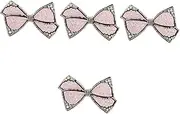 [Minkissy] Rhinestone Hair Bow Clips for Women Elegant Shoe Jewelry Applique Accessories Lightweight and Durable Hair Charms for Stylish Hairstyles for Adding Sparkle and Charm
