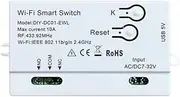Aswalling WiFi Smart Switch DIY 1CH 7-32V RF433 2.4G WiFi Home Automation Module for Home White