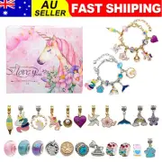 Advent Calendar 24Days Christmas Countdown DIY Charm Bracelet Kit Blind Box AU