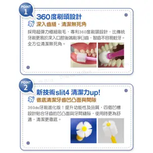 日本STB 360do蒲公英 敏感齒牙刷加強版 Slit 4 (成人牙刷/敏感牙齒/牙周適用 極細毛 萬毛牙刷)