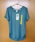 NWT Matty M Women's Small Short Sleeve Rolled Cuff Tunic Top Shirt Soft Stretchy