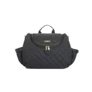 Storksak Poppy Quilted Convertible Backpack Diaper Baby Bag, Black