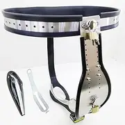 SM Stainless Steel Chastity Belt For Men Chastity Cage With Urinary Catheter And Anal Plug Chastity Cage BDSM Bondage Sex Toys For Men(80cm/90cm)