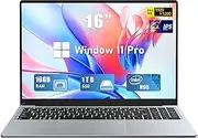 [FUNYET] Gaming Laptop, 16 Inch FHD Display (1920 x 1200), N95 Laptop Computer (up to 3.4GHz), 16GB RAM 1TB SSD, Supports 180 Angle Opening, Bluetooth, Backlit Keyboard, Windows 11 Pro