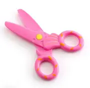 Cartoon Cute Student Stationery Scissors Plastic DIY Kindergarten Manual Safety Kids Scissors