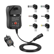Universal 12W 2.1A AC Ajustable Connector USB Power Adapter Supply 5.5x2.1mm