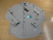 THE HUNDREDS BRYCE WOVEN LONG SLEEVE BUTTON UP SHIRT NWT S LIGHT GREEN ADAM BOMB