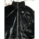 ADIDAS 休閒長袖外套 MET FUR JKT T1 女款 HM7105黑色