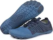 [LIUNJZXNS] Breathable Non-Slip Athletic Hike Shoes,Hike Footwear Barefoot Water Shoes for Unisex,Wide Toe Box Swim Beach Shoes Womens, Blue-a, Women 6/Men 5