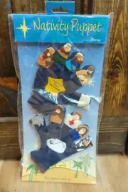 NEW Felt Nativity Hand Finger Puppet Glove Set by Roman Inc. Christmas