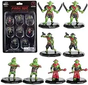 Monster Protectors Painted DND Miniatures- Goblin Painted Mini Figures- 1" Hex-Sized for D&D Dungeons and Dragons, Pathfinder, and All RPG Tabletop Games (8pk)