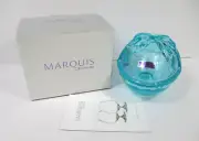 Marquis Waterford Crystal Butterfly Egg Box Bowl Trinkets Decor Turquois 6 by 5"
