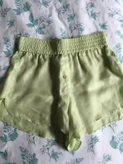 Zara Shorts ~ Size L ~ Green ~ 100% Lyocell ~ NWT