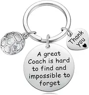 [Aesnefe] Coach Keychain Gifts A Great Coach is Hard to Find, Coach Appreciation Gift, Thank You Coach Retirement Jewelry