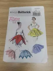 Butterick B5435 Retro '54 Aprons in 4 Styles Pattern Misses' S-L (8-18) Uncut
