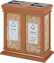 Outdoor Trash Can Outdoor Double-Barrel Trash Can Ash Column Vertical Ash Bucket Commercial Street Community Courtyard Trash Can Outside Garbage can