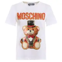 在飛比找momo購物網優惠-【MOSCHINO】泰迪熊圓領 短袖T恤-白色(XXS號、X
