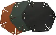 Veemoon Leather Key Storage Box Collapsible Desktop Tray Office Storage Key Tray