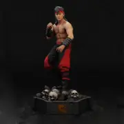 1/8 24cm 3D Print Liu kang Garage Kit Figure Model Kit Unpainted Unassembled GK