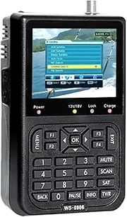 Satellite Receiver WS6906 3.5in Portable LCD High Clarity Satellite Finder Display Data Digital Satellite Signal Finder Meter for Remote Reception Systems Antennas