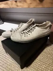 Men’s saint laurent white shoes loafer