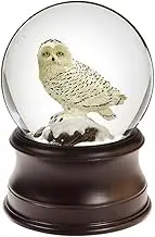 The SAN Francisco Music Box Company Snowy Owl Snow Globe
