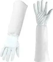 Gardening Gloves Long | Rose Gauntlet Thorn Proof - Thorn Proof Rose Pruning Leather Garden Gloves with Forearm Protection for Cactus Rose