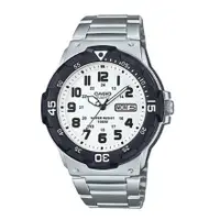 在飛比找蝦皮商城優惠-【CASIO 卡西歐】潛水風格不鏽鋼腕錶-白面 MRW-20