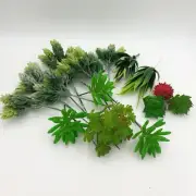 (18) Artificial Plastic Succulent Wire Stems