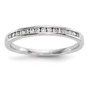 14k White Gold Real Diamond Ring