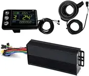 Three Mode Ebike Sine Wave Controller 40A 36V/48V/52V with S866 LCD Color Display SM Connector 2000W Motor